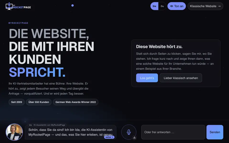 Ansicht: Diese Website