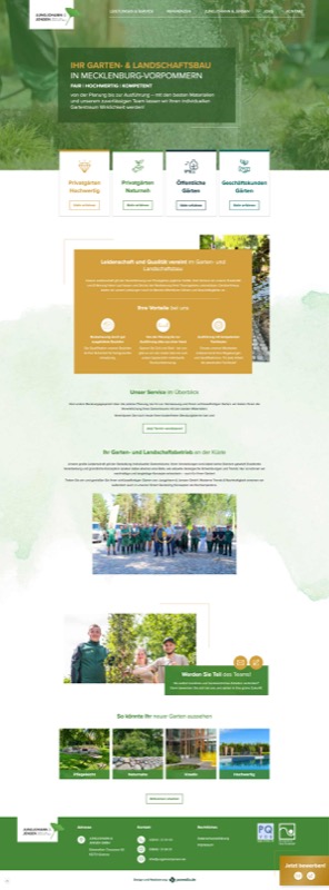 Webdesign für einen Garten- & Landschaftsbau