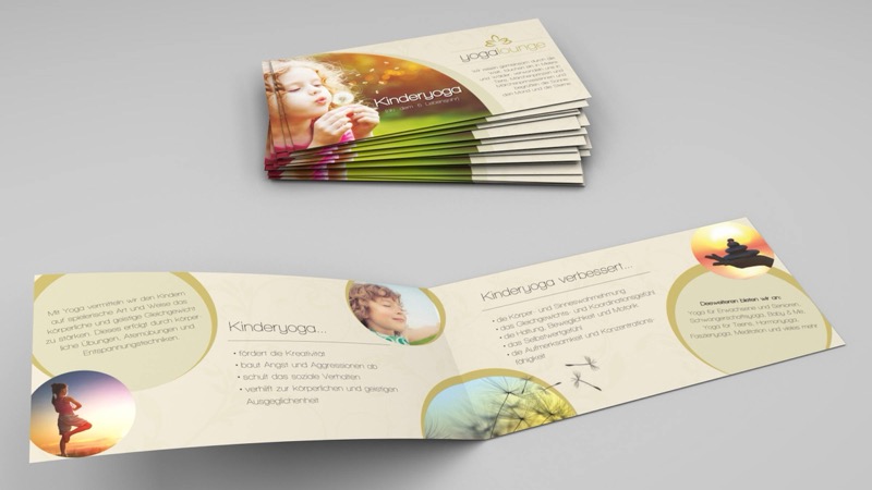 Flyer für den Bereich Sport und Fitness