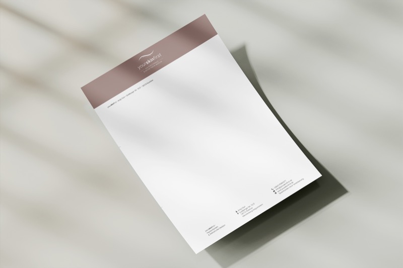 Printmedien für eine Hautarztpraxis