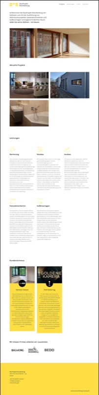 Webdesign im Bereich Bau und Immobilien
