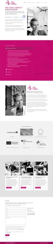 Webdesign im Bereich Consulting und EU-Fördermittelprojekte