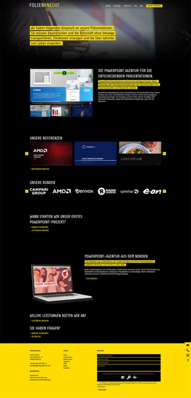 Moderne Website für Powerpoint Profis