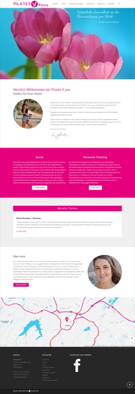 Webdesign im Bereich Pilates und Fitness