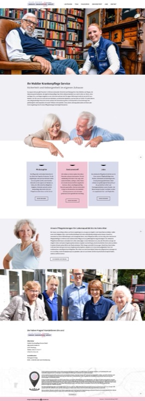 Webdesign im Bereich Krankenpflege