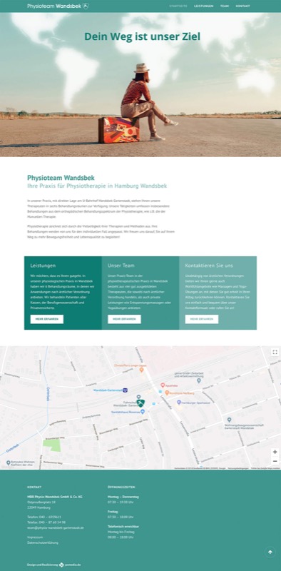 Webdesign für eine Psychotherapie