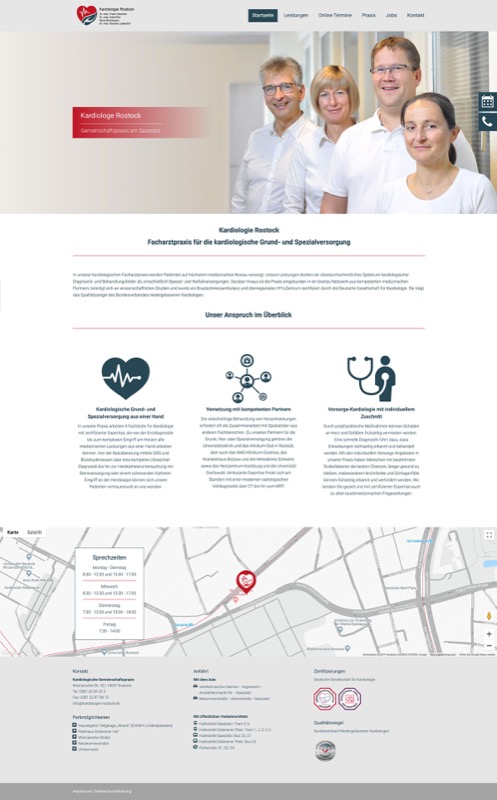 Webdesign für eine Rostocker Arztpraxis