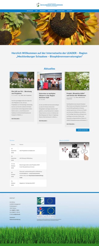 Website im Bereich öffentliche Projekte