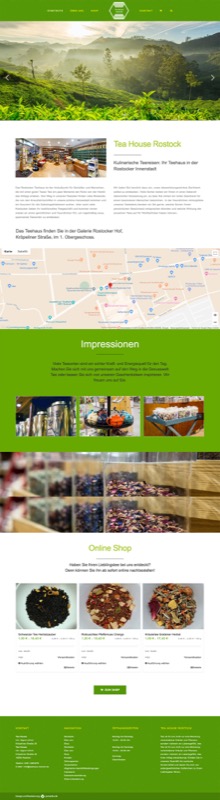 Onlineshop und Webdesign für einen Teeladen
