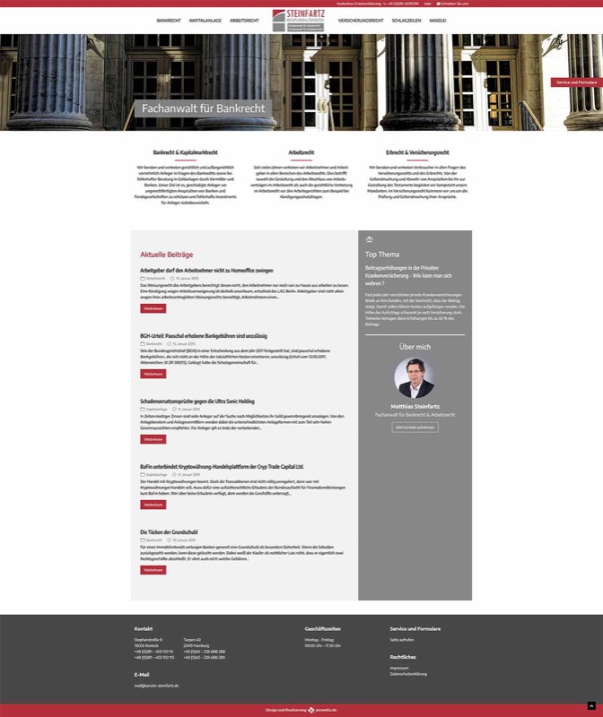 Webdesign für eine Kanzlei